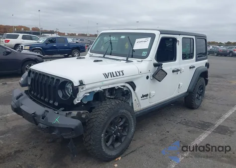 2021 Jeep Wrangler Unlimited Willys 4X4 from USA, damaged, VIN 1C4HJXDN0MW508163